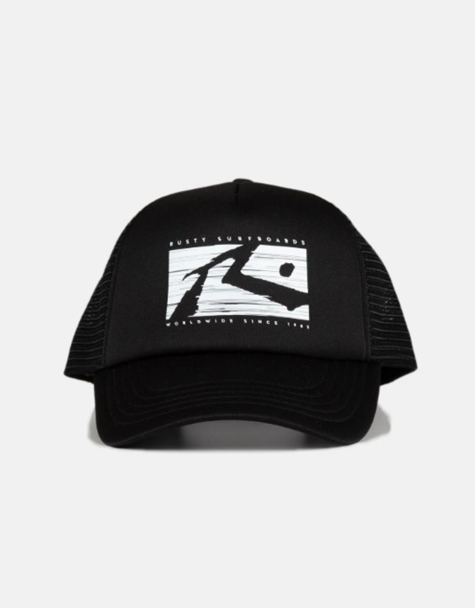 Rusty Rusty R-Dot Trucker Cap Black