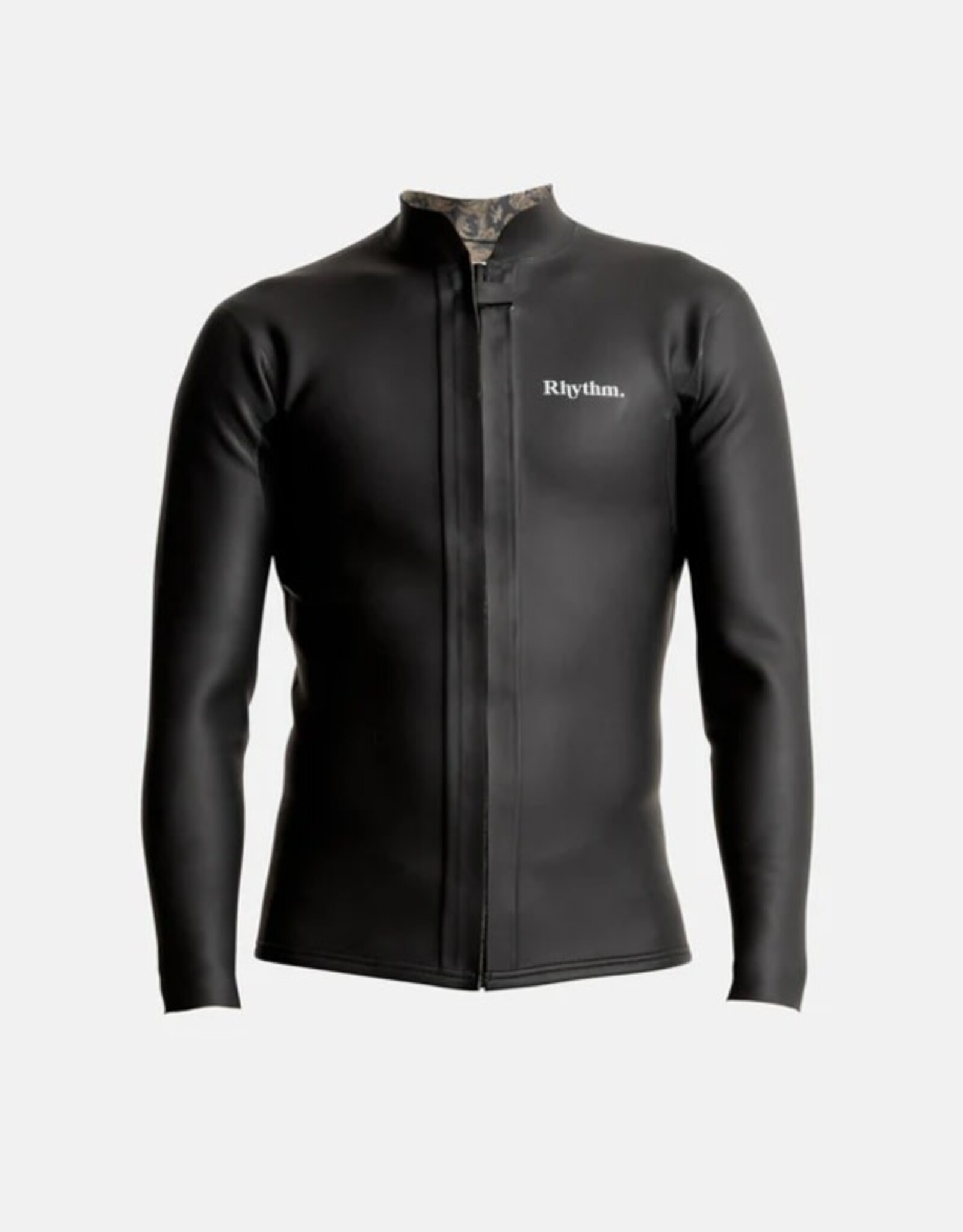 Rhythm Rhythm Classic Retro Front Zip Wetsuit Jacket Black