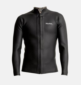 Rhythm Rhythm Classic Retro Front Zip Wetsuit Jacket Black