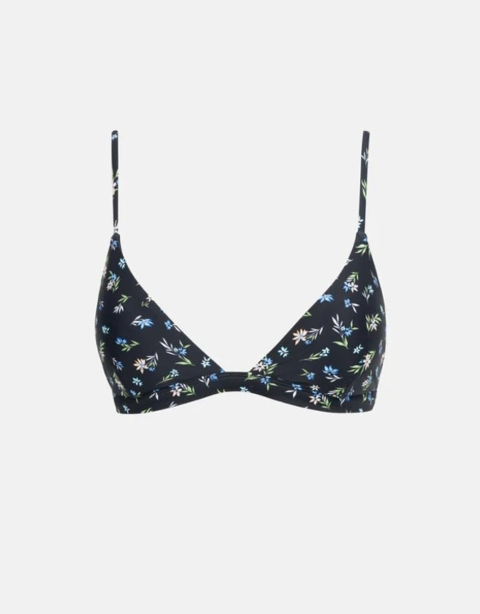 Rhythm Rhythm Fleur Floral Panelled Support Underwire Bikini Top Black