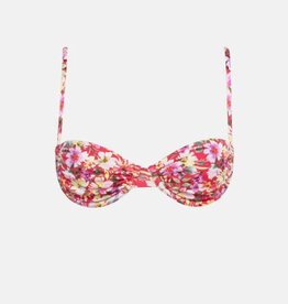 Rhythm Rhythm Bloom Floral Underwire Bikini Top Red