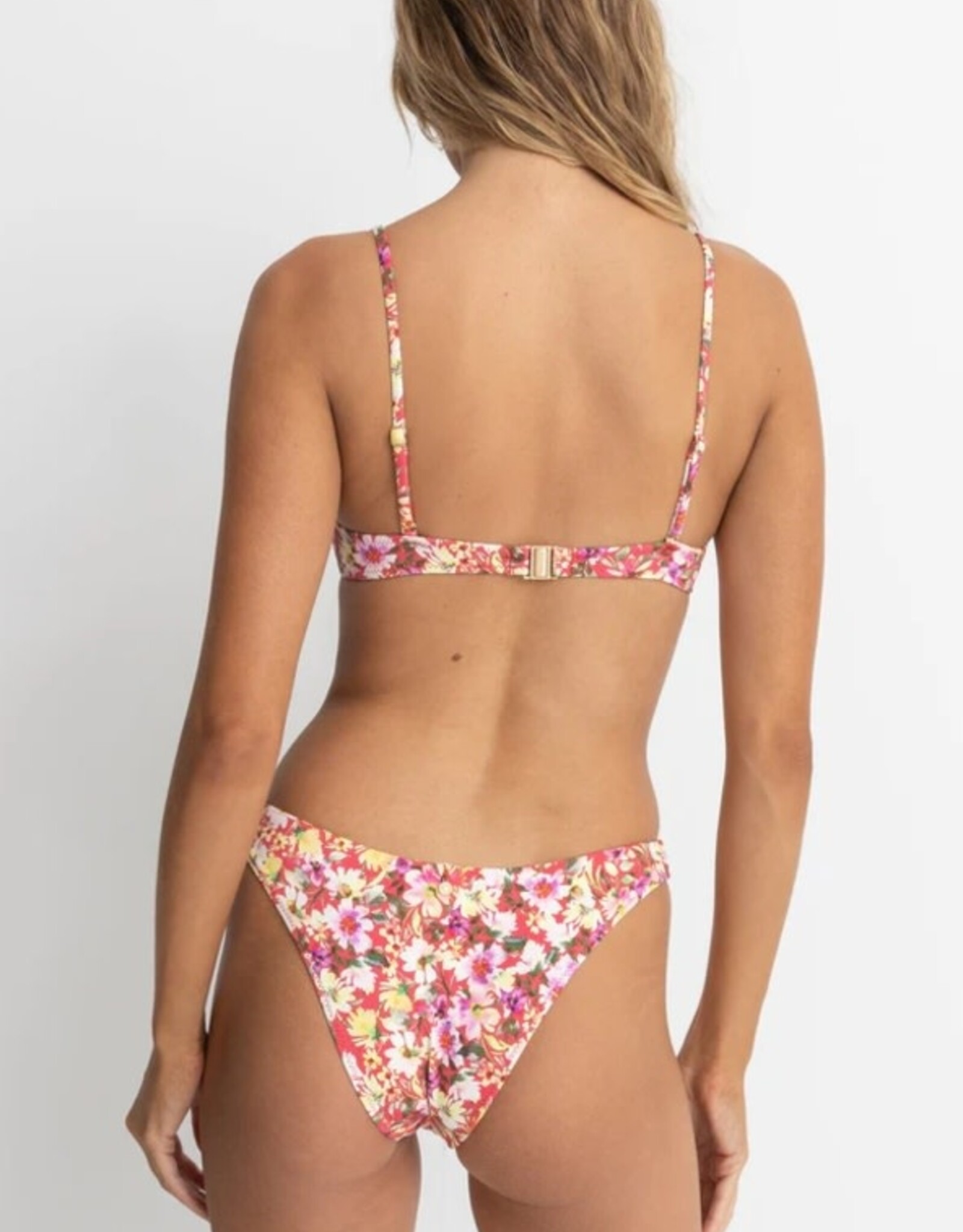 Rhythm Rhythm Bloom Floral Underwire Bikini Top Red