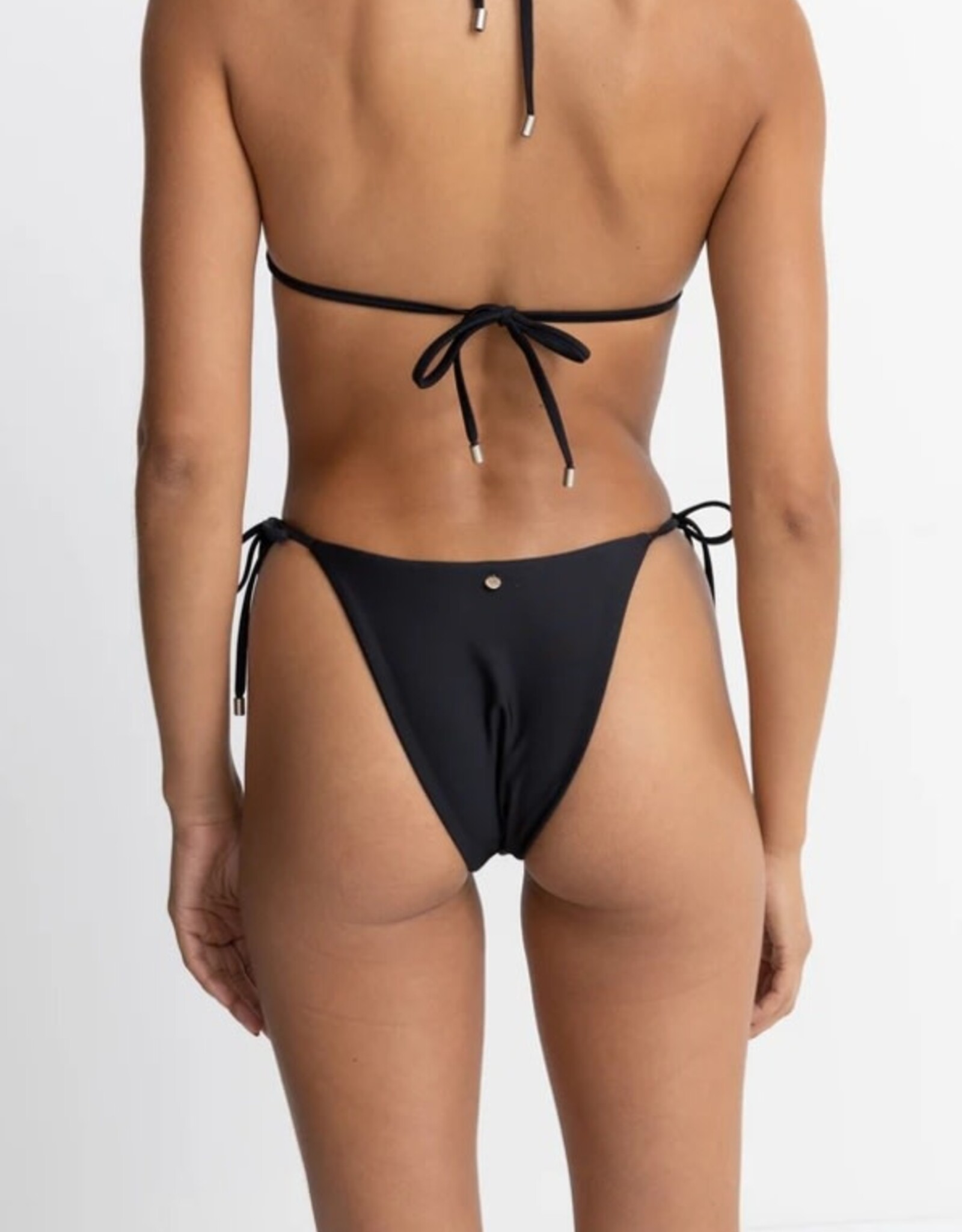 Rhythm Rhythm Classic Tie Side Hi Cut Bikini Pant Black