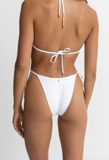 Rhythm Rhythm Classic Tie Side Hi Cut Bikini Pant White