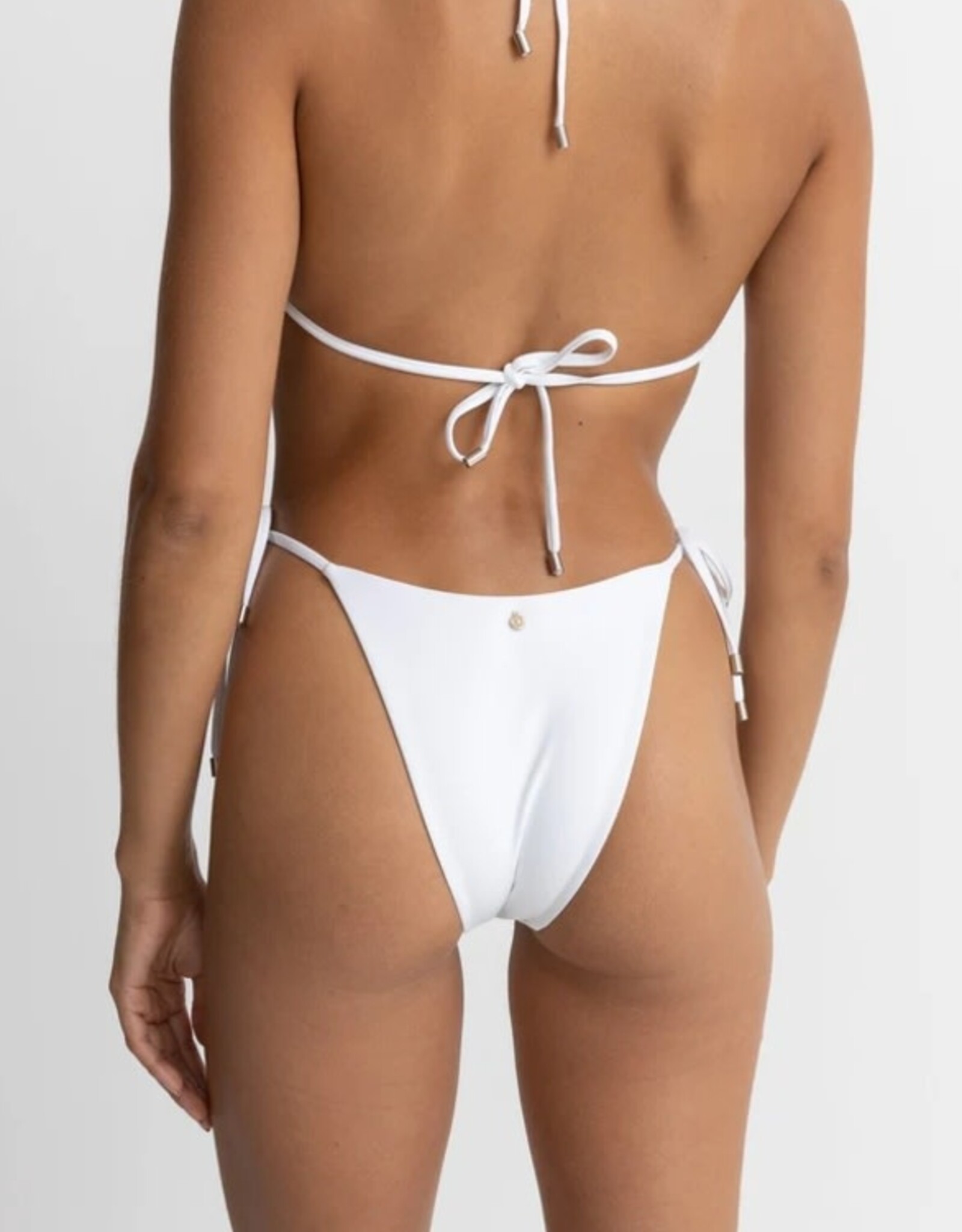 Rhythm Rhythm Classic Tie Side Hi Cut Bikini Pant White