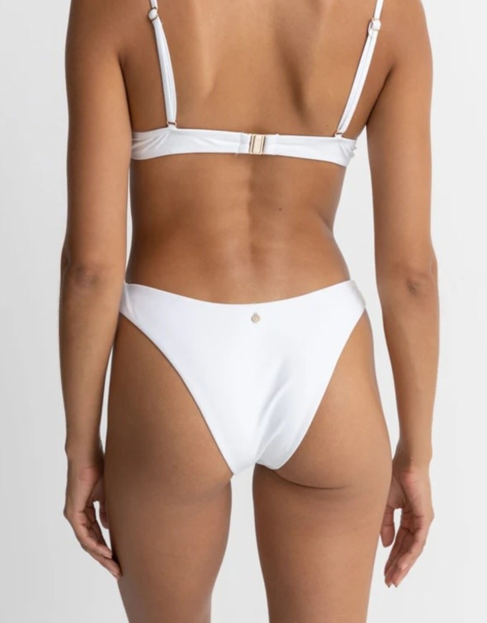 Rhythm Rhythm Classic Hi Cut Bikini Pant White