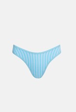 Rhythm Rhythm Terry Sands Stripe Hi Cut Bikini Pant Blue