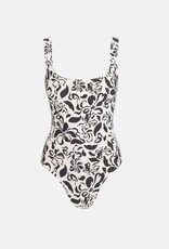 Rhythm Rhythm Sundance Floral Square Neck One Piece Swimsuit Natural