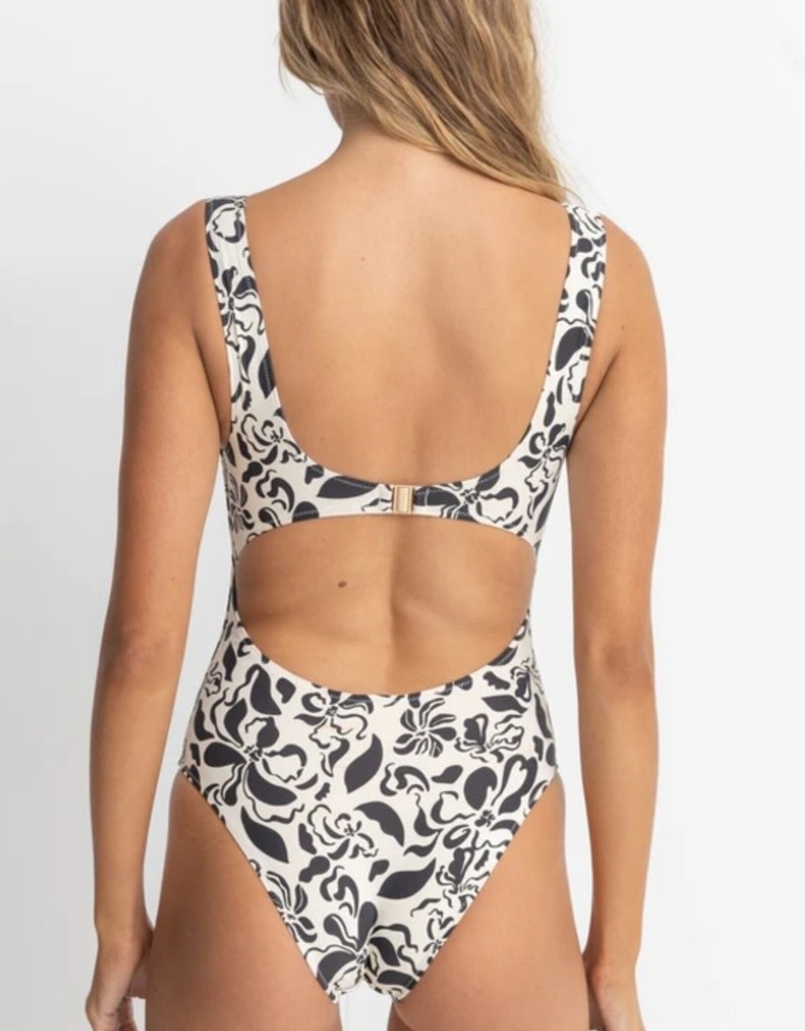 Rhythm Rhythm Sundance Floral Square Neck One Piece Swimsuit Natural