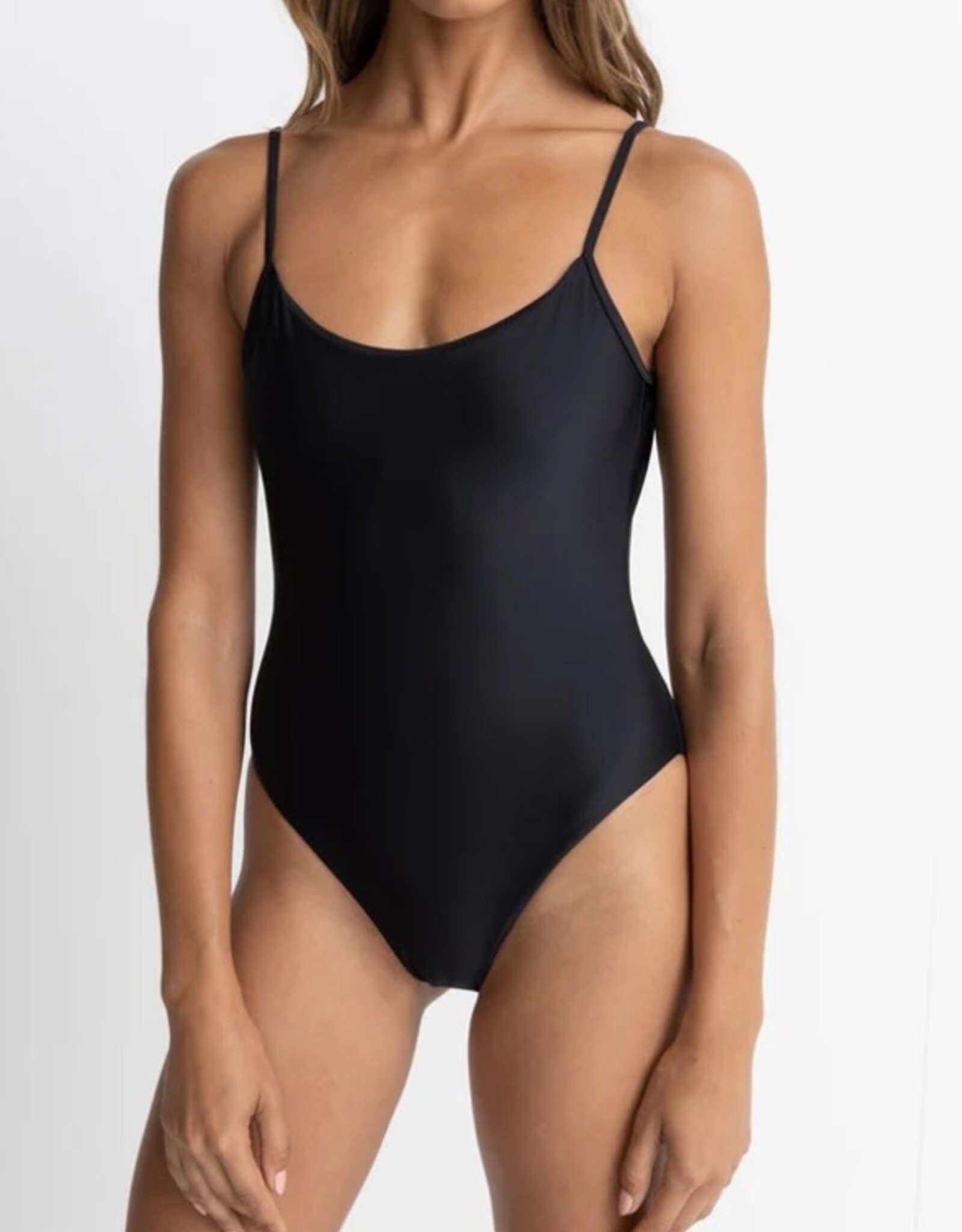 Rhythm Rhythm Classic Minimal One Piece Swimsuit Black