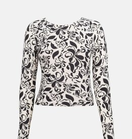 Rhythm Rhythm Sundance Floral Long Sleeve Surf Top Natural