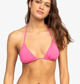 Roxy Roxy Solid Beach Classics Tiki Triangle Bikini Top Shocking Pink Roxy Roxy Solid Beach Classics Tiki Triangle Bikini Top Shocking Pink