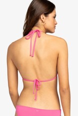 Roxy Roxy Solid Beach Classics Tiki Triangle Bikini Top Shocking Pink