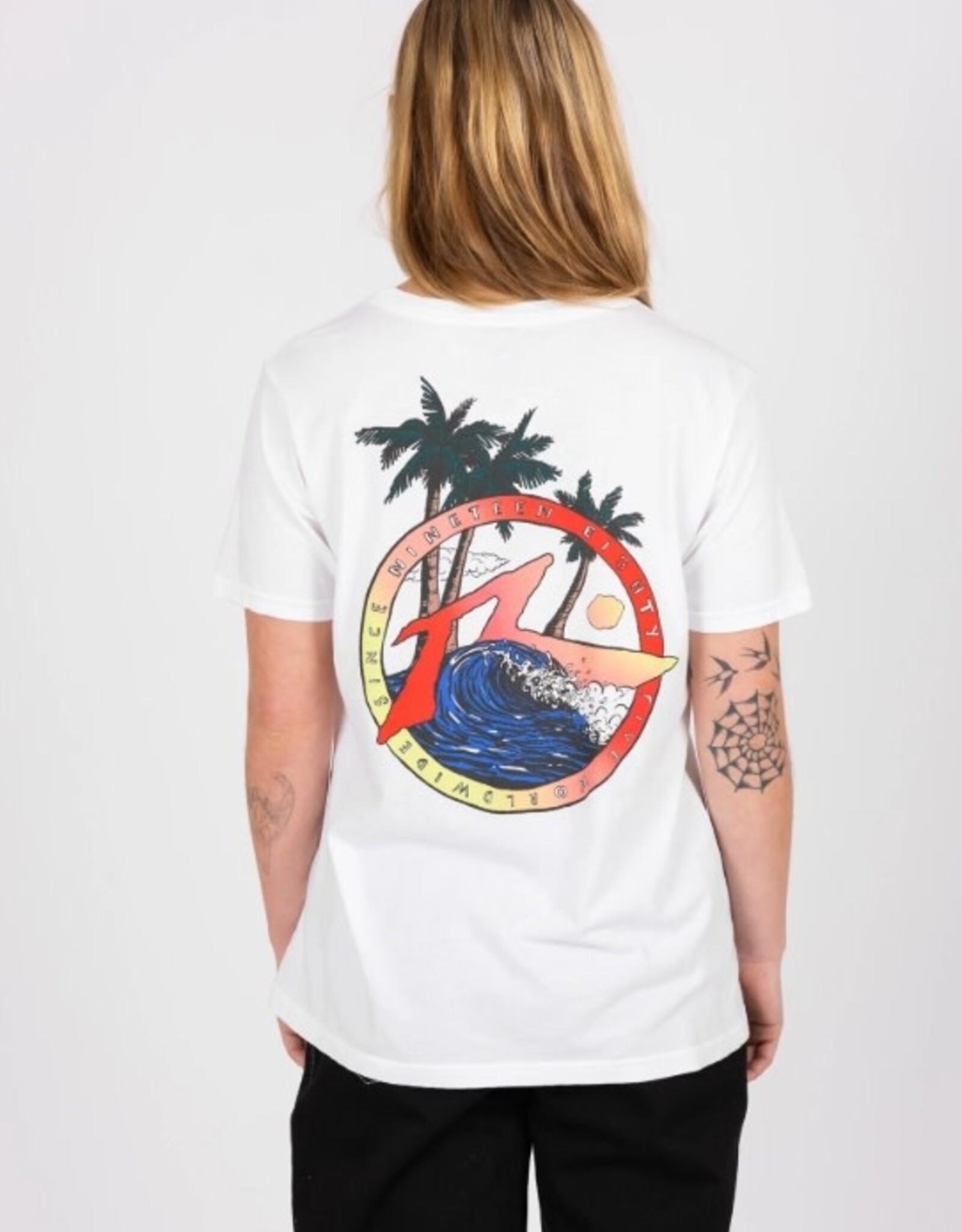 Rusty Rusty Port Break Boyfriend Tee White