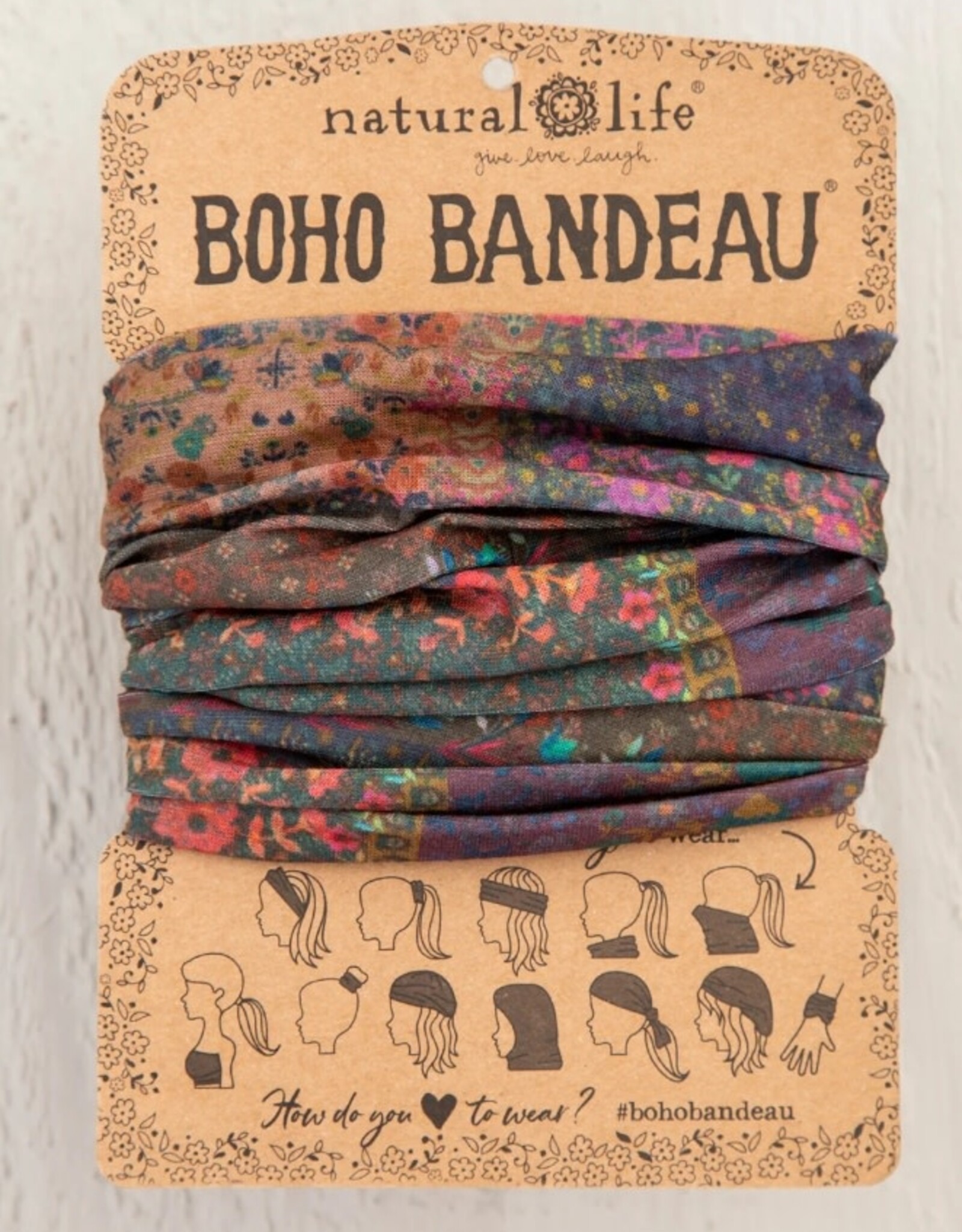 Natural Life Natural Life Boho Bandeau Dark Patchwork