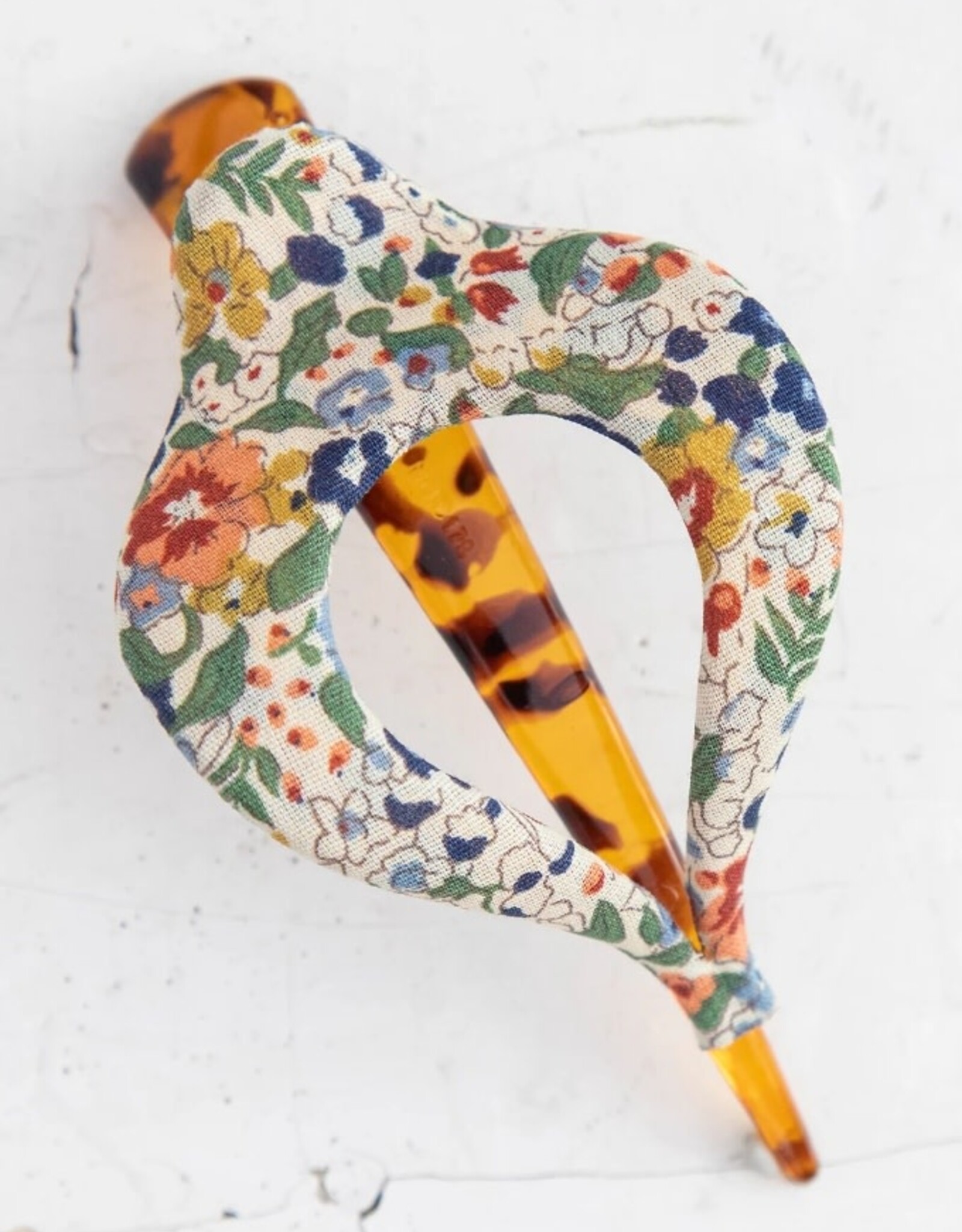 Natural Life Natural Life Floral Fabric Boho Hair Clip Cream