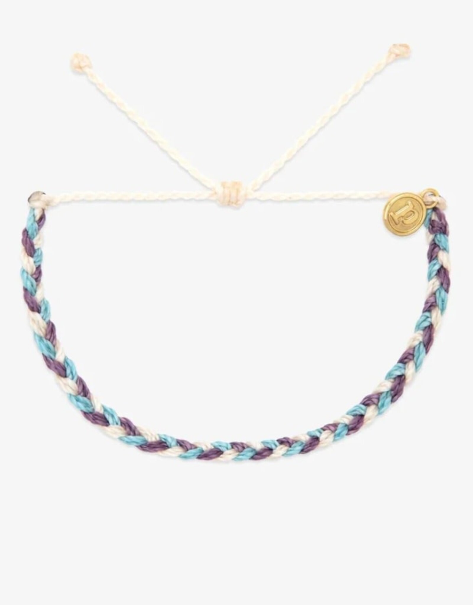 Pura Vida Pura Vida Mini Braided Bracelet Pinky Promise