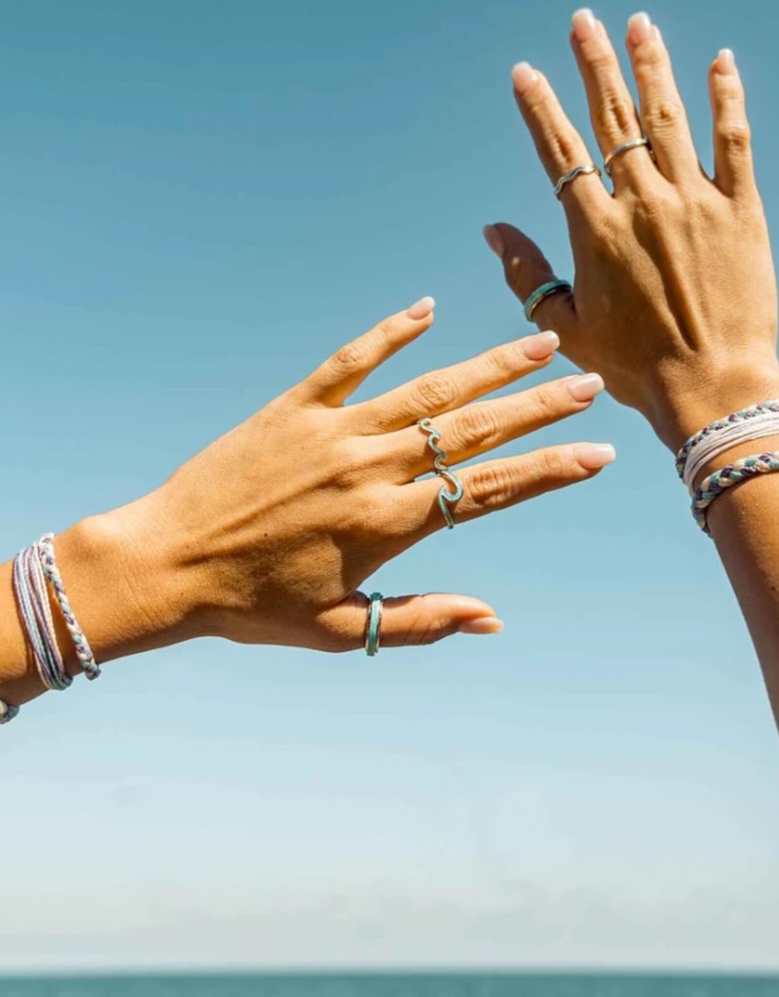 Pura Vida Pura Vida Mini Braided Bracelet Pinky Promise