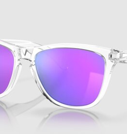 Oakley Oakley Frogskins Polished Clear Sunglasses Prizm Violet