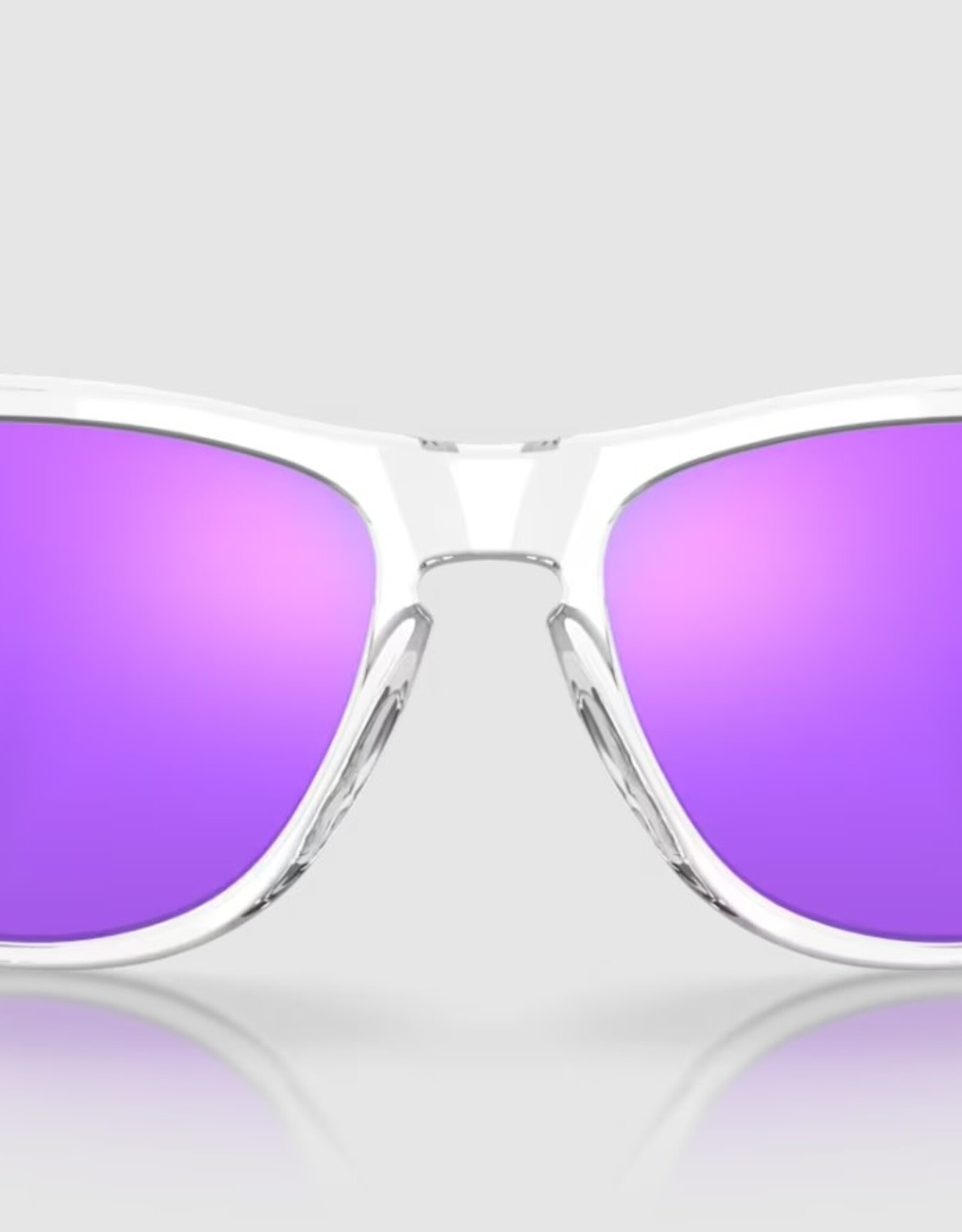 Oakley Oakley Frogskins Polished Clear Sunglasses Prizm Violet