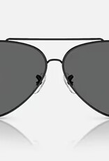 Ray Ban Ray Ban Aviator Reverse Black Sunglasses Dark Grey