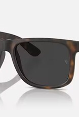 Ray Ban Ray Ban Justin Rubber Havana Sunglasses Dark Grey Polarized