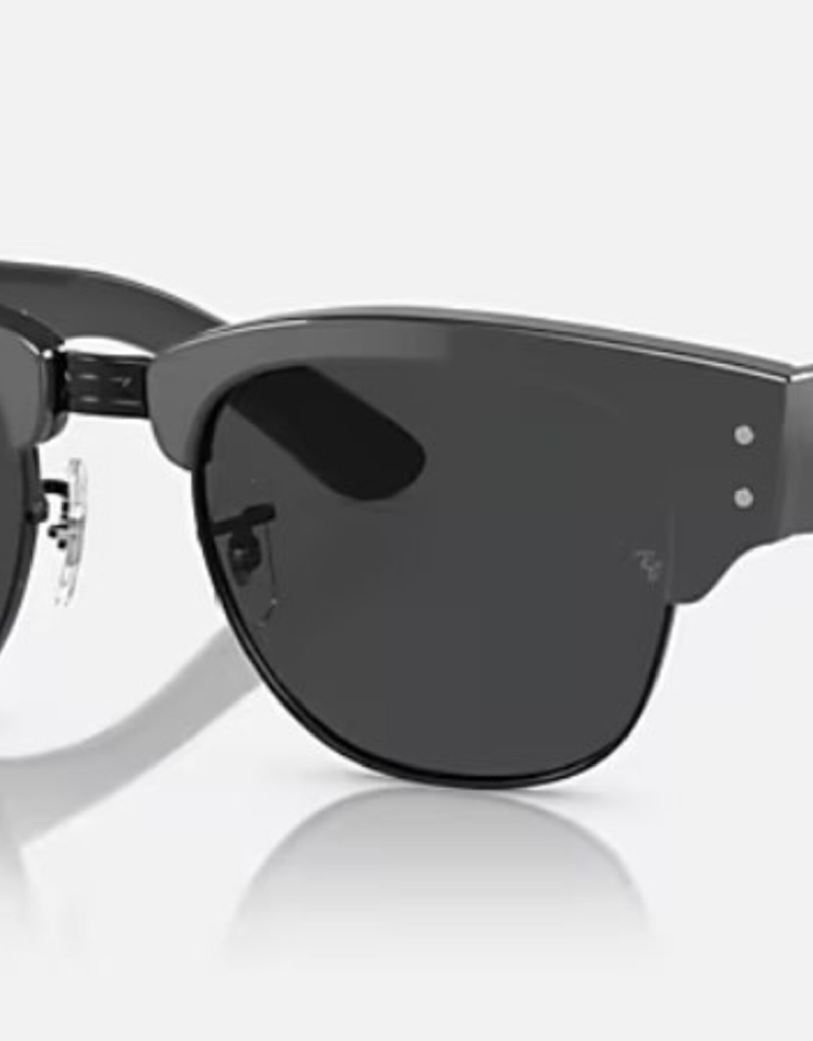 Ray Ban Ray Ban Mega Clubmaster Black Polarized Sunglasses Grey on Black