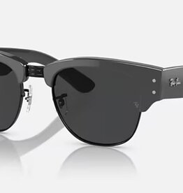 Ray Ban Ray Ban Mega Clubmaster Black Polarized Sunglasses Grey on Black