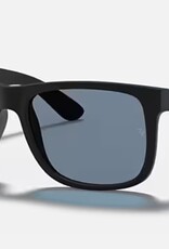 Ray Ban Ray Ban Justin Rubber Black Sunglasses Dark Blue