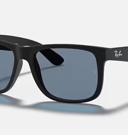 Ray Ban Ray Ban Justin Rubber Black Sunglasses Dark Blue