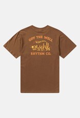 Rhythm Rhythm Worn Path Short Sleeve T-shirt Chocolate