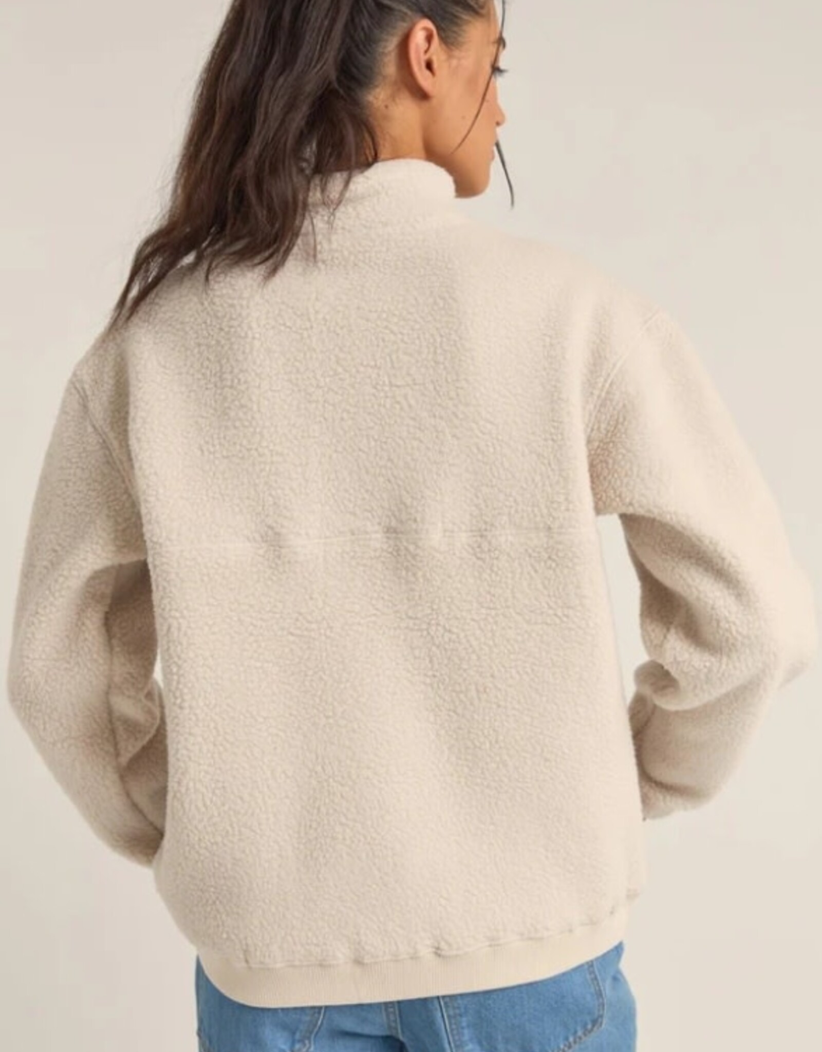 Rhythm Rhythm Sherpa 1/4 Fleece Cream
