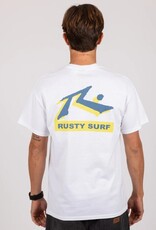 Rusty Rusty Neon Surf Short Sleeve Tee White