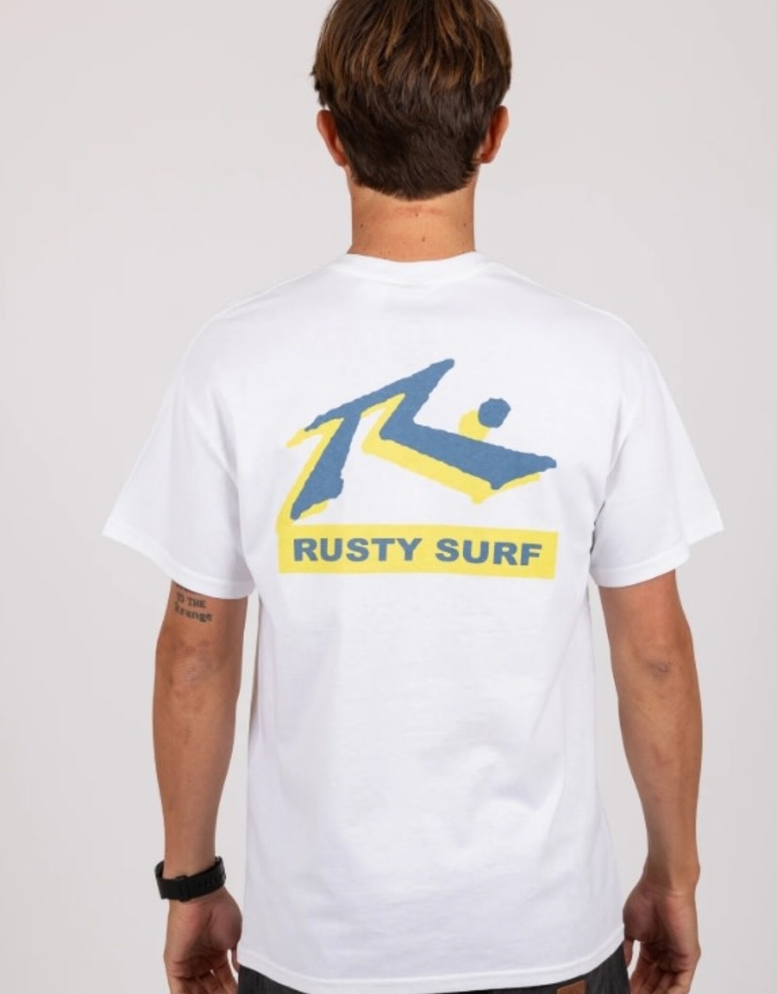 Rusty Rusty Neon Surf Short Sleeve Tee White