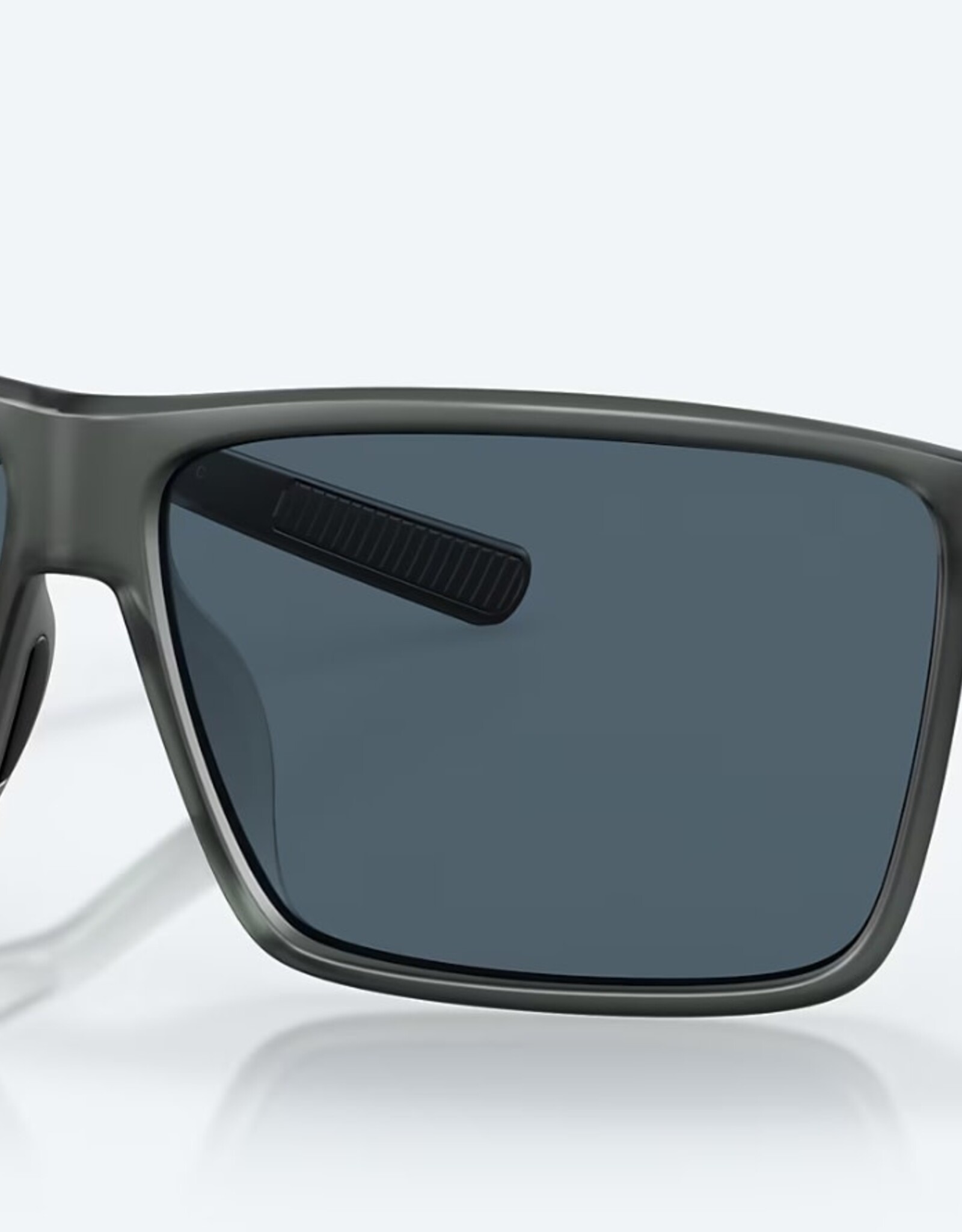 Costa Del Mar Costa Rincon 179 Matte Smoke Crystal Fade Sunglasses Grey Silver Mirror 580G