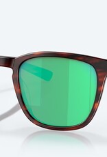 Costa Del Mar Costa Sullivan 191 Matte Tortoise Sunglasses Green Mirror 580G