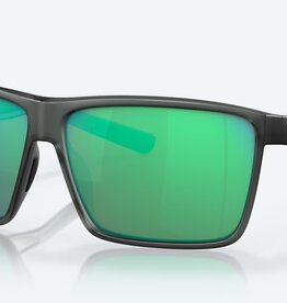 Costa Del Mar Costa Rincon 156 Matte Smoke Crystal Sunglasses Green Mirror 580G
