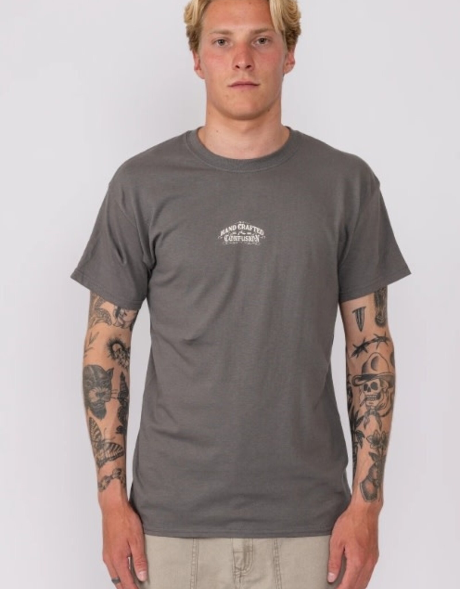 Rusty Rusty Crafted Confusion Short Sleeve Tee Washed Black