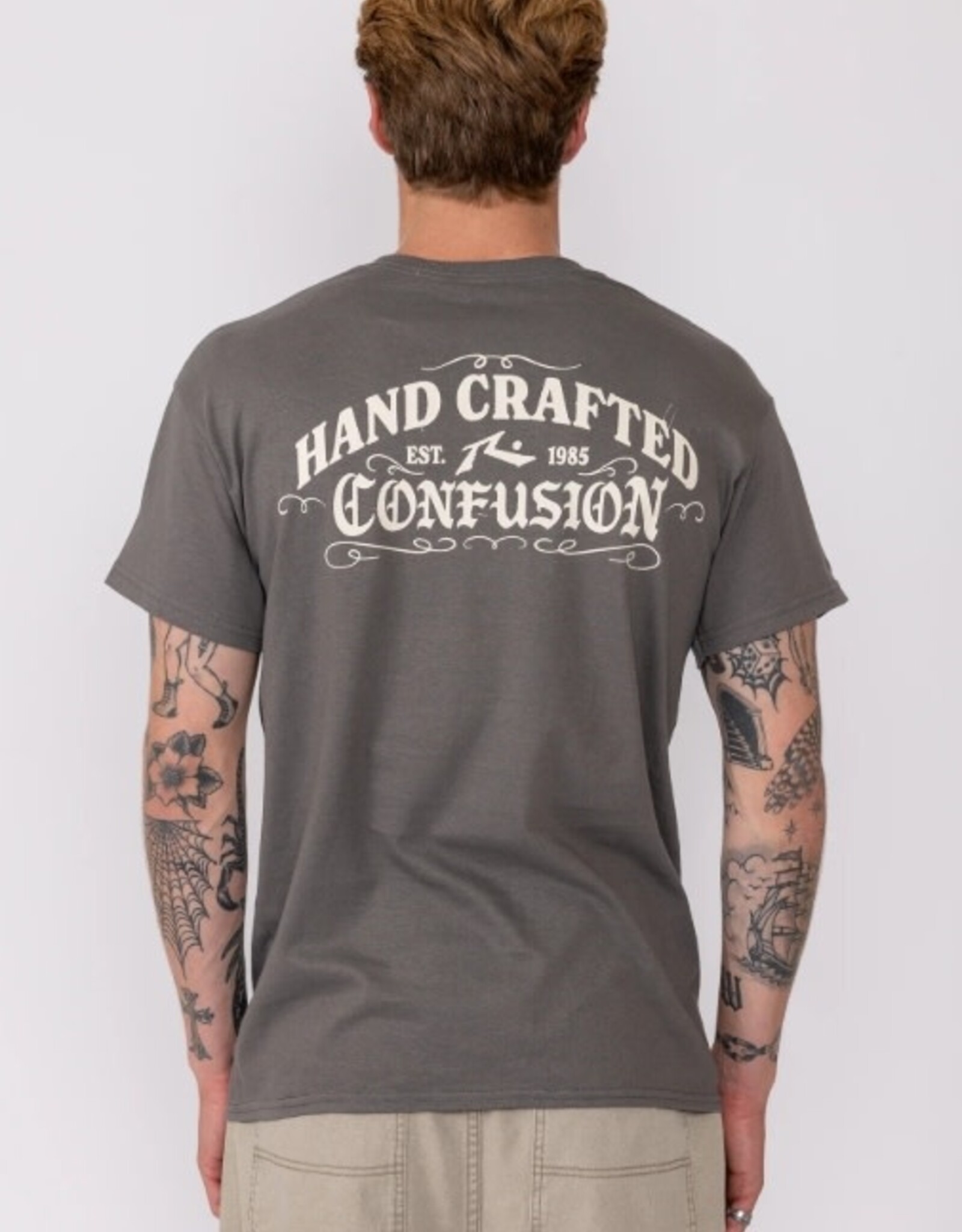 Rusty Rusty Crafted Confusion Short Sleeve Tee Washed Black