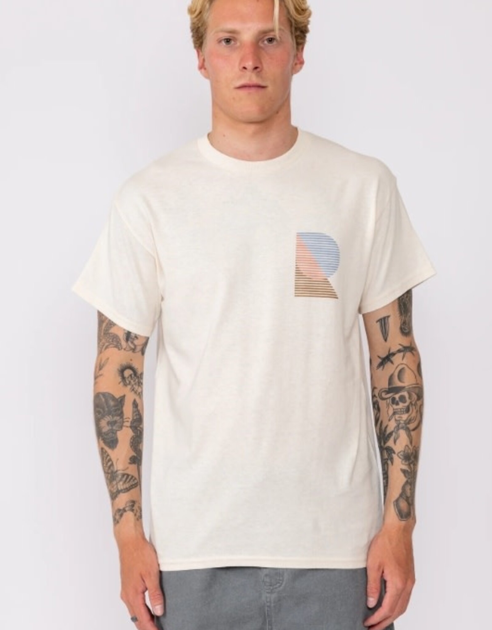 Rusty Rusty Line It Up Short Sleeve Tee Ecru