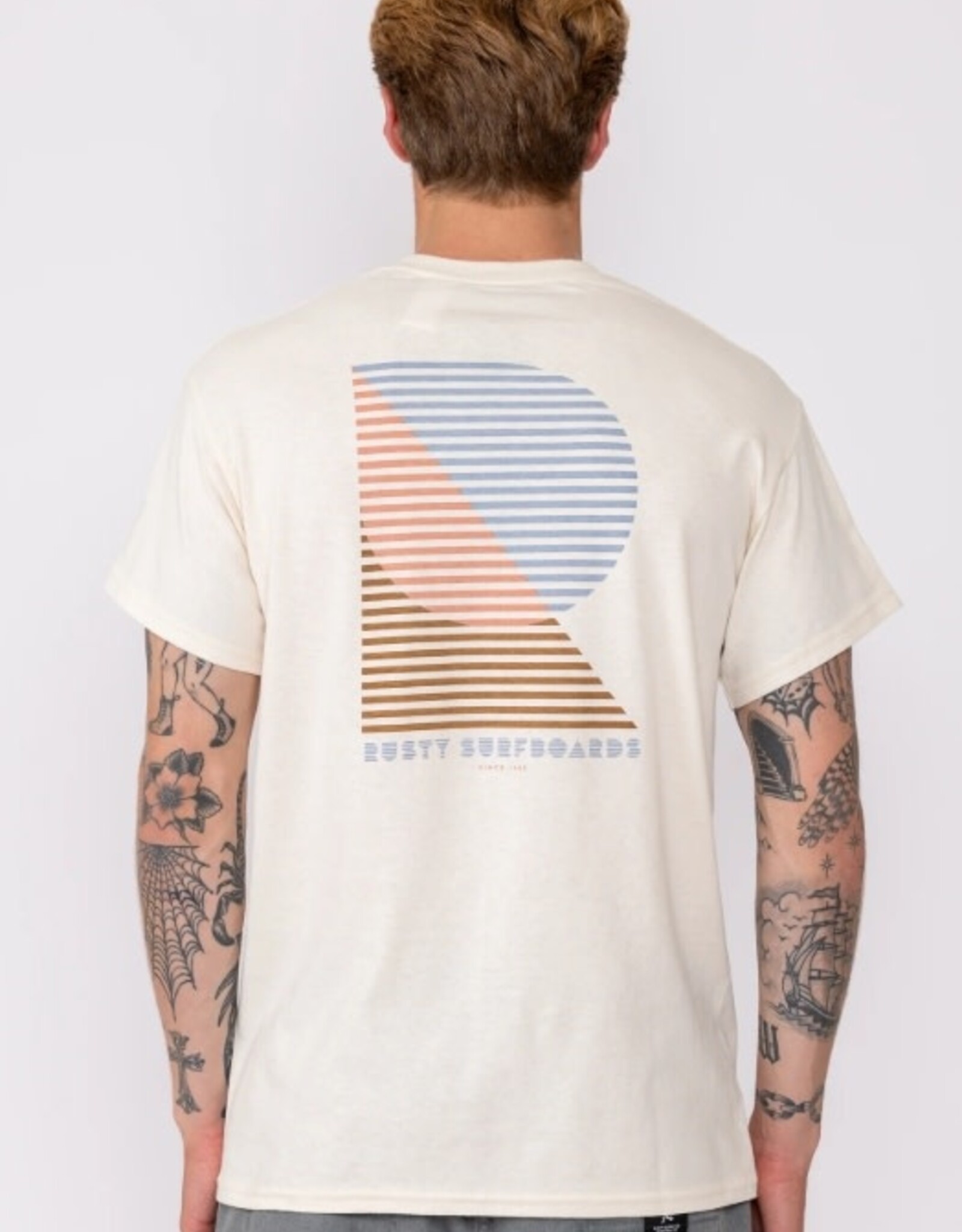Rusty Rusty Line It Up Short Sleeve Tee Ecru