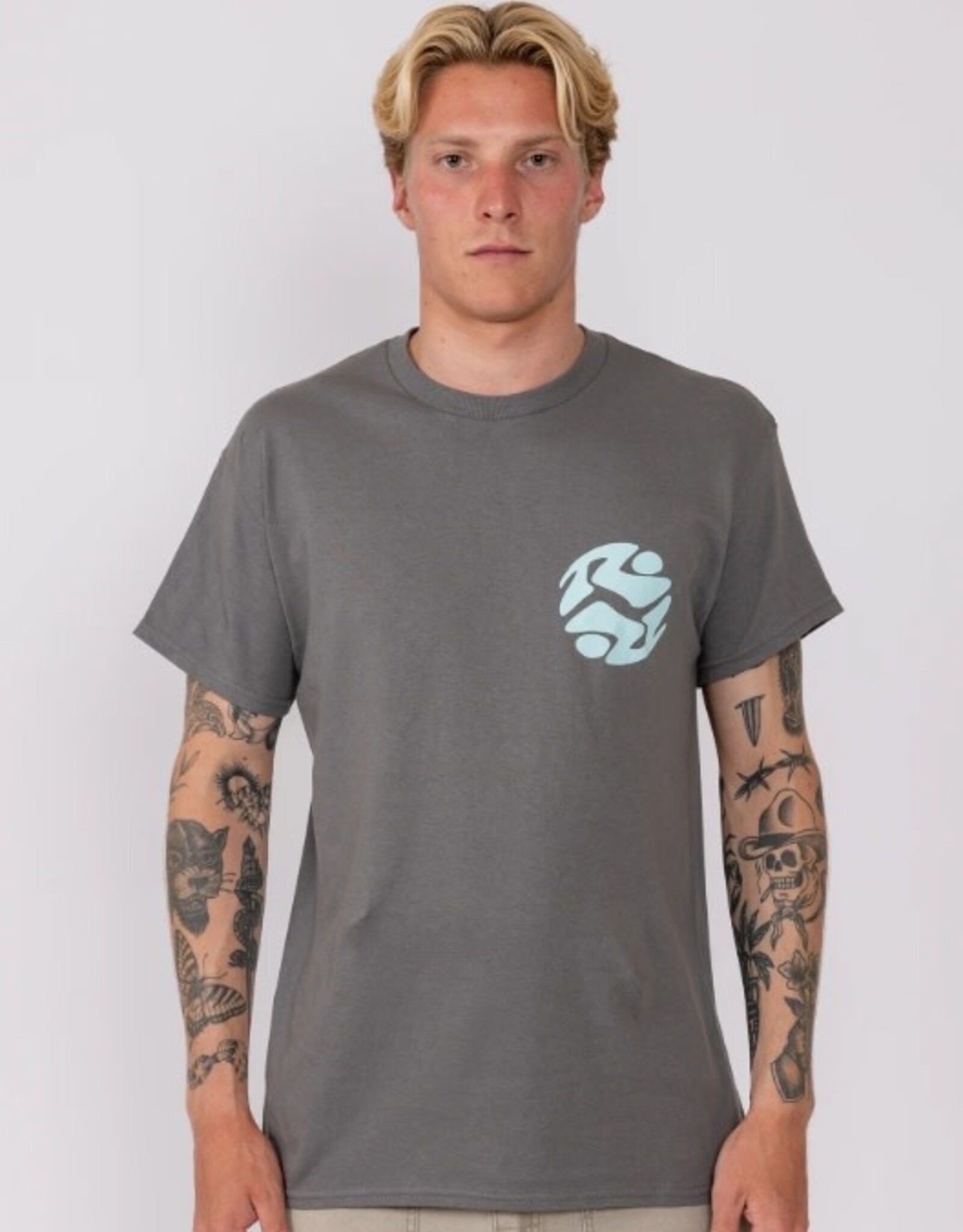 Rusty Rusty Retro World Short Sleeve Tee Washed Black