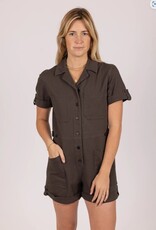 Rusty Rusty Margot Romper Charcoal