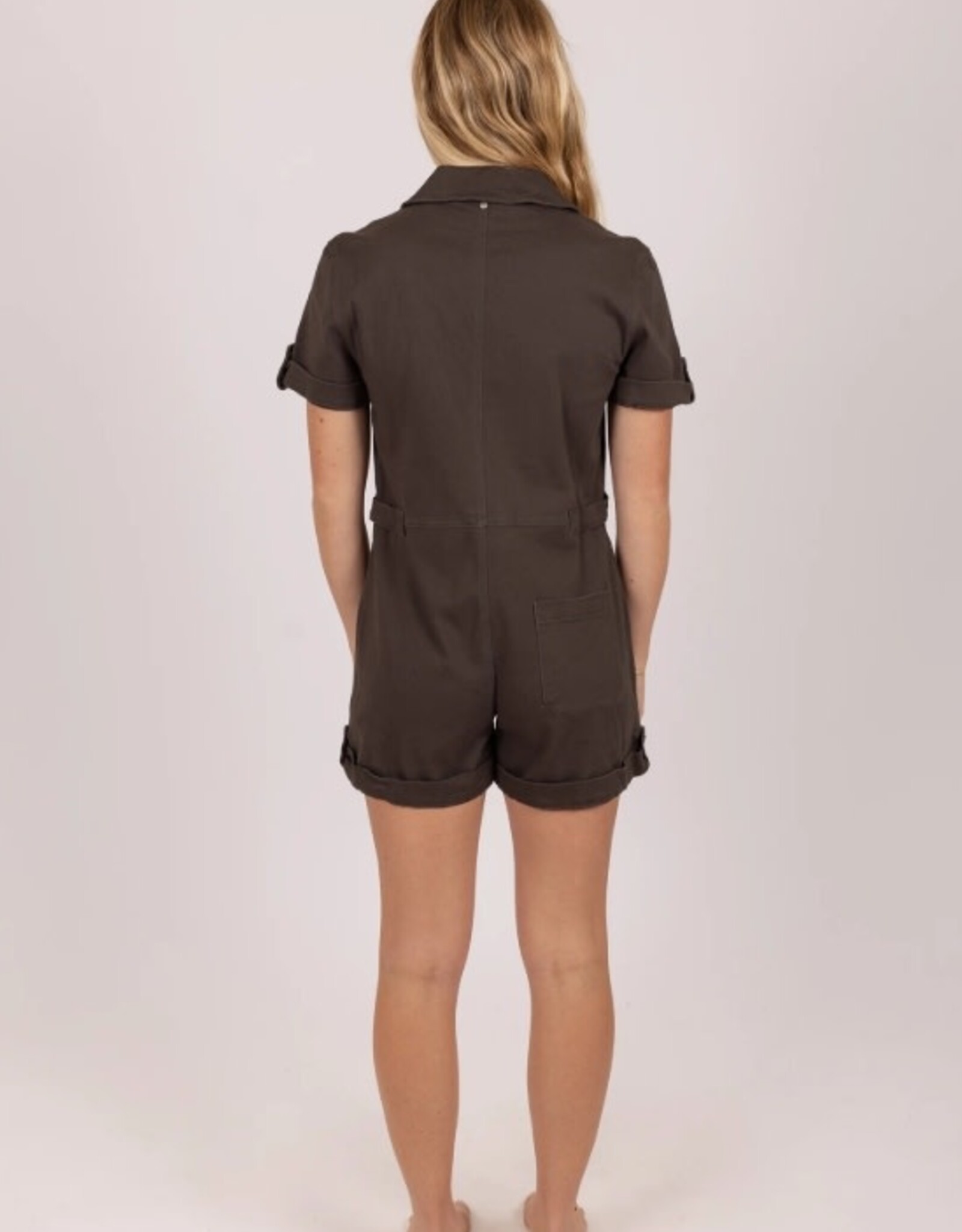 Rusty Rusty Margot Romper Charcoal