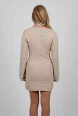 Rusty Rusty Maggie Long Sleeve Mini Dress Taupe
