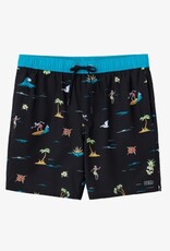 O'Neill O'Neill Boys Hermosa Elastic Waist 16" Boardshorts Black 4