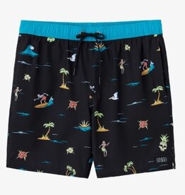 O'Neill O'Neill Boys Hermosa Elastic Waist 16" Boardshorts Black 4