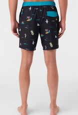 O'Neill O'Neill Boys Hermosa Elastic Waist 16" Boardshorts Black 4
