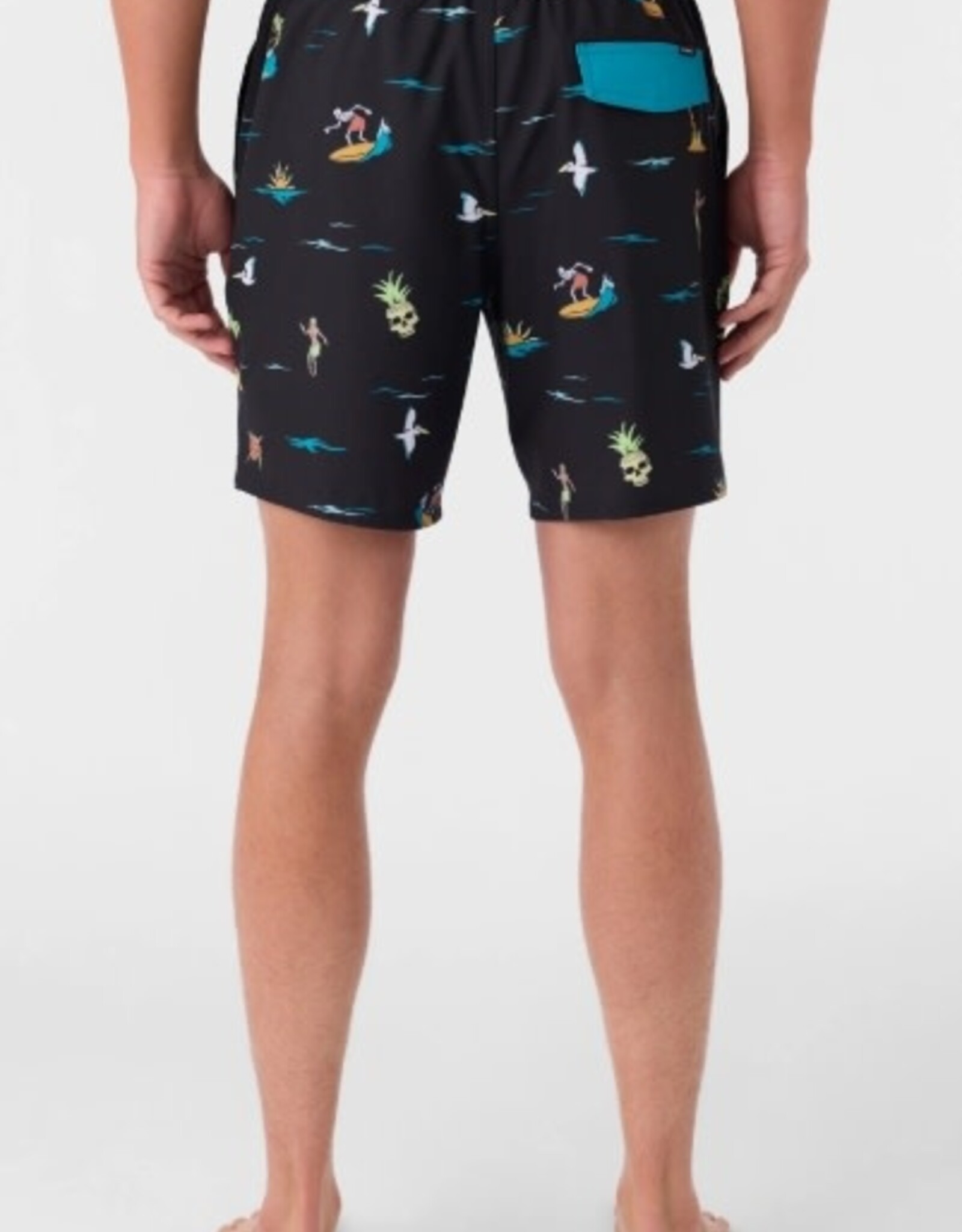 O'Neill O'Neill Boys Hermosa Elastic Waist 16" Boardshorts Black 4