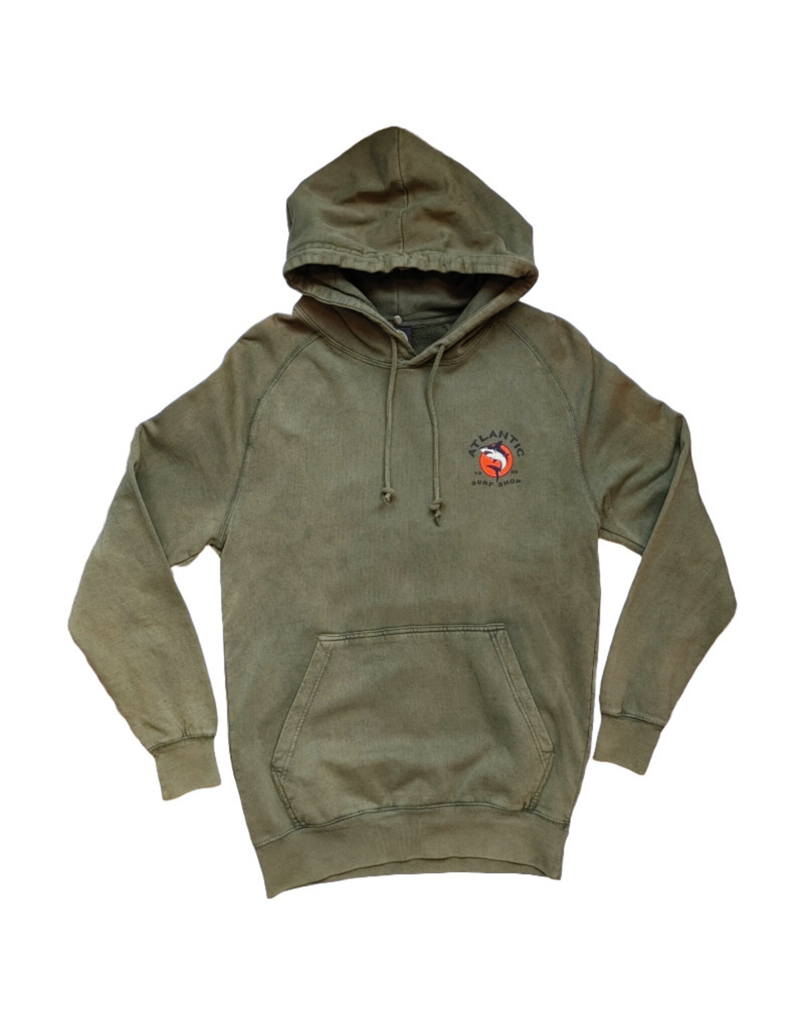 Atlantic Surf Co Atlantic Surf High Tides Good Vibes Hoodie Olive